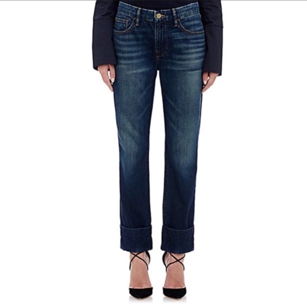 Frame Le Grand Garçon Slim Boyfriend Jeans LOW RISE